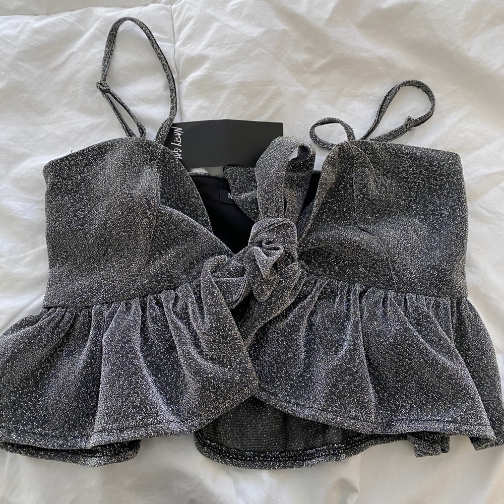 Nasty gal sparkly top
